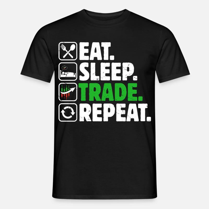 Trading Boursier Crypto Trader Boursier - T-shirt homme - noir