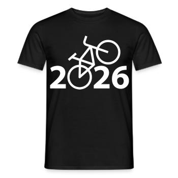 Radtour 2026, Mountainbike 2026, Fahrrad 2026 - Männer T-Shirt - Schwarz - Vorne - AI Model Male 178 light (178cm)