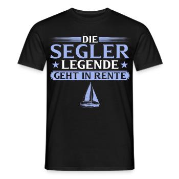 Légende du marin à la retraite - T-shirt homme - noir - Devant - AI Model Male 178 light (178cm)
