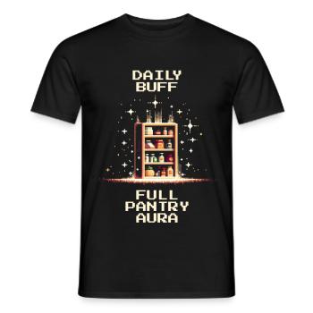 Full pantry | Pixel Art - Men's T-Shirt - black - Front - AI Model Male 178 light (178cm)