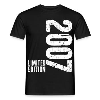 Vintage 2007 18th Birthday Limited Edition 2007 - Männer T-Shirt - Schwarz - Vorne - AI Model Male 178 light (178cm)