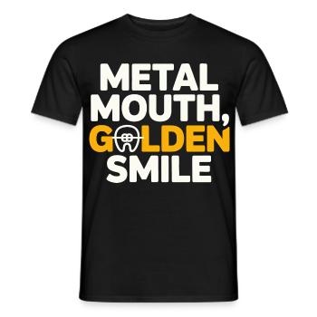 Dental Expert Braces Patient Success Gear  - Men's T-Shirt - black - Front - AI Model Male 178 light (178cm)