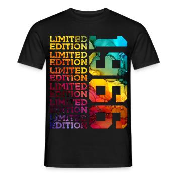 ÉDITION LIMITÉE 1966 60 ANS 60E ANNIVERSAIRE - T-shirt homme - noir - Devant - AI Model Male 178 light (178cm)