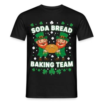 Lustiges Soda Brot Backteam St Patricks - Männer T-Shirt - Schwarz - Vorne - AI Model Male 178 light (178cm)