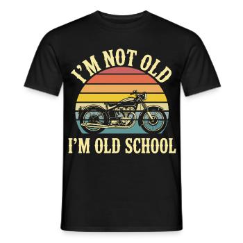 Motard Moto Biker Je Ne Suis Pas Vieux - T-shirt homme - noir - Devant - AI Model Male 178 light (178cm)