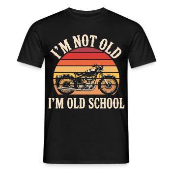 Motard Moto Biker Je Ne Suis Pas Vieux - T-shirt homme - noir - Devant - AI Model Male 178 light (178cm)