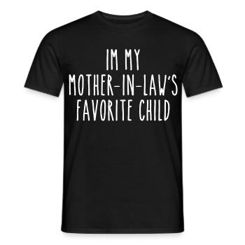 La chérie de la belle-mère Drôle de diction - T-shirt homme - noir - Devant - AI Model Male 178 light (178cm)