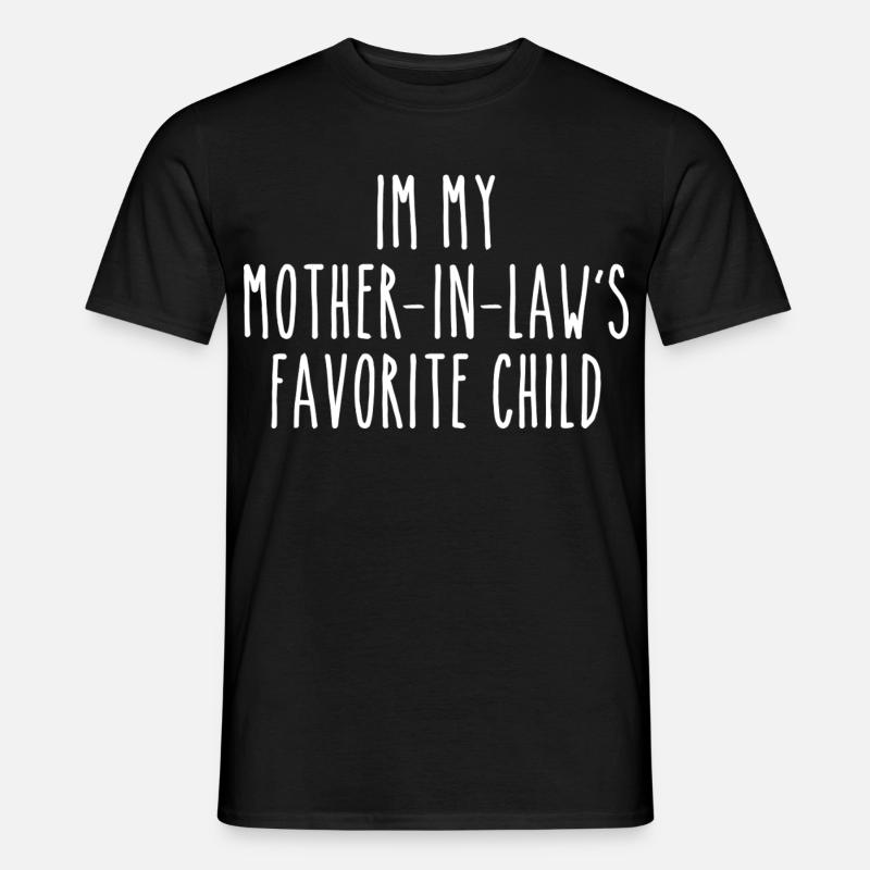 Liebling der Schwiegermutter Lustiger Spruch - Männer T-Shirt - Schwarz