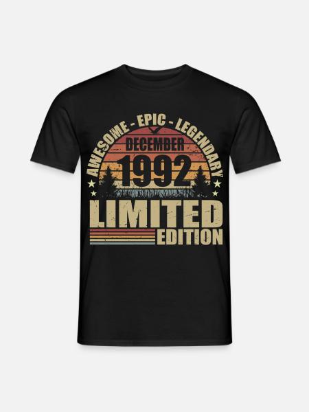 December 1992 - Limited Edition December 1992 - Men's T-Shirt - black