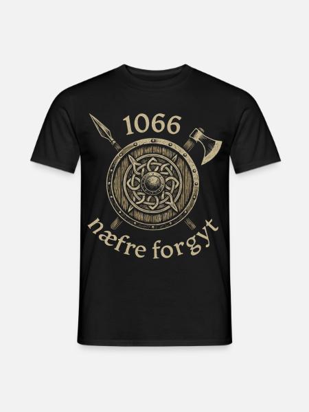 1066 Never Forget Viking Legacy - Männer T-Shirt - Schwarz