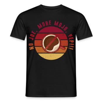 Kaffeeentzug Koffeinfrei Ex-Kaffeetrinker - Männer T-Shirt - Schwarz - Vorne - AI Model Male 178 light (178cm)