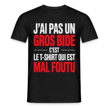 I don't have a big funny design blunder - Men's T-Shirt - black - Front - AI Model Male 178 light (178cm)