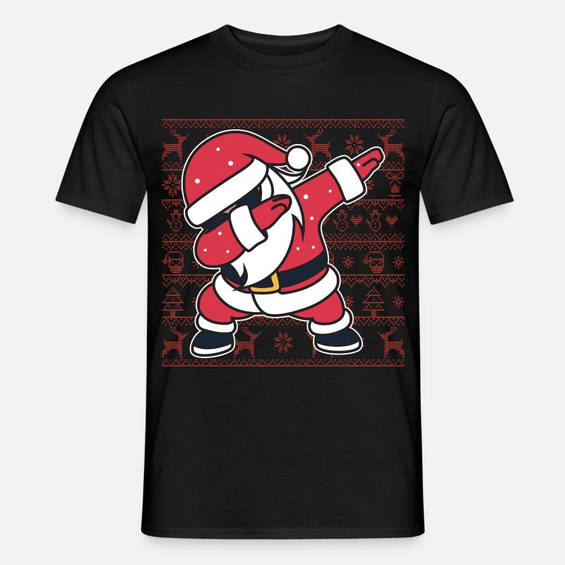 Weihnachts-Hässlicher Pullover Dab Santa's Weihnachtsgeschenk - Männer T-Shirt - Schwarz