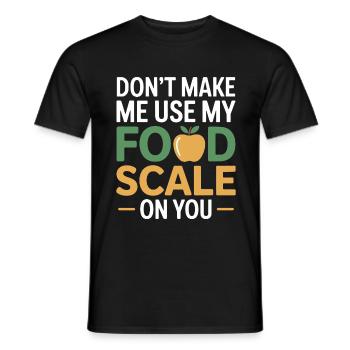 Professional Nutritionist Precision Measurement  - Men's T-Shirt - black - Front - AI Model Male 178 light (178cm)
