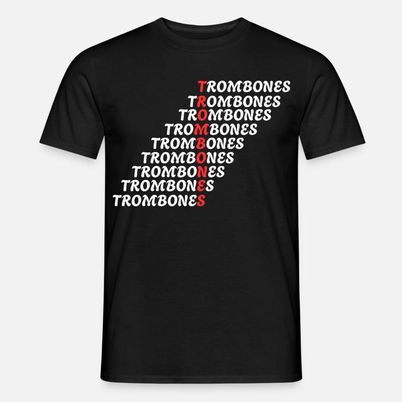 POSAUNEN - Männer T-Shirt - Schwarz