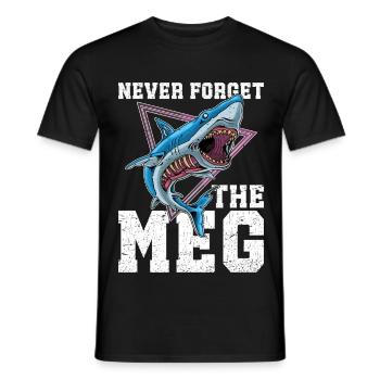Équipe de recherche Megalodon Mégalodon Véritable Requin Dents de Mégalodon - T-shirt homme - noir - Devant - AI Model Male 178 light (178cm)