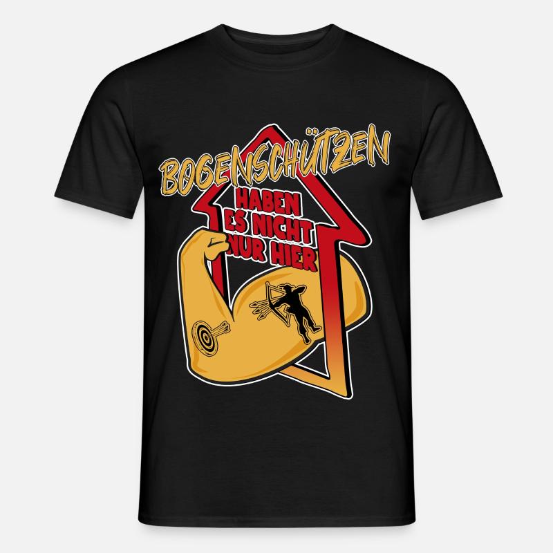 Bogen schießen - Männer T-Shirt - Schwarz