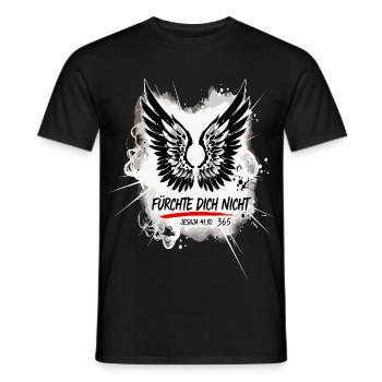 FEAR NOT Bible Verse Japan Art - Men's T-Shirt - black - Front - AI Model Male 178 light (178cm)