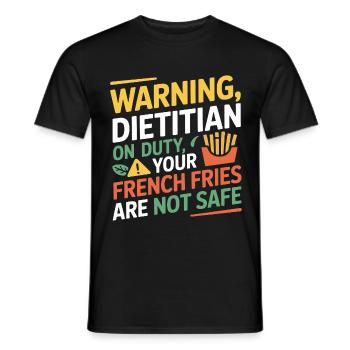 Registrierter Ernährungsexperte Gesundheit - Männer T-Shirt - Schwarz - Vorne - AI Model Male 178 light (178cm)