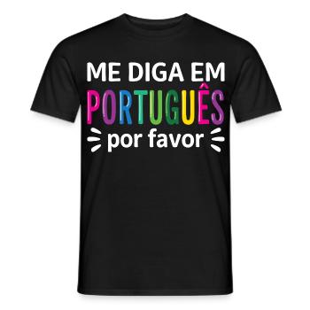 Portugiesischer zweisprachiger Portugiesischlehrer - Männer T-Shirt - Schwarz - Vorne - AI Model Male 178 light (178cm)