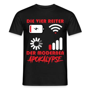 Computers THE FOUR HORSEMEN OF THE MODERN APOCALYPSE - Men's T-Shirt - black - Front - AI Model Male 178 light (178cm)