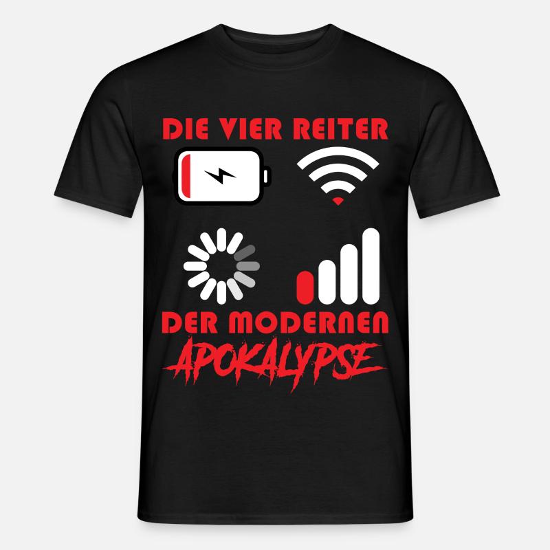 Computer DIE VIER REITER DER MODERNEN APOKALYPSE - Männer T-Shirt - Schwarz