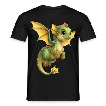 Dragon - Men's T-Shirt - black - Front - AI Model Male 178 light (178cm)