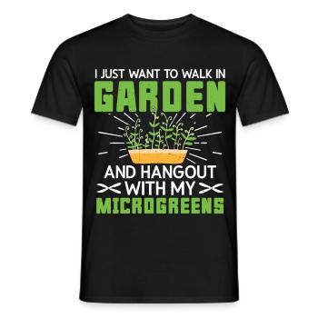 Kit de culture de micropousses Kit Gardener Supplies Sprout - T-shirt homme - noir - Devant - AI Model Male 178 light (178cm)