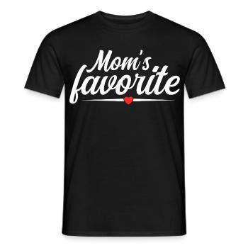 Lieblingssohn des Herzens - Mama's Stolz - Männer T-Shirt - Schwarz - Vorne - AI Model Male 178 light (178cm)