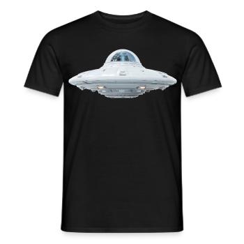 OVNI - T-shirt homme - noir - Devant - AI Model Male 178 light (178cm)