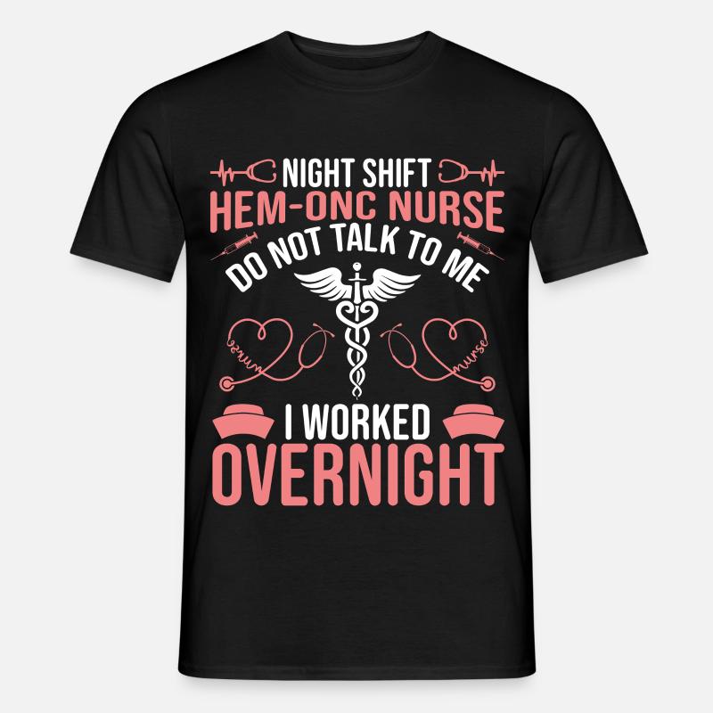 Hem/Onc Krankenschwester Ehemann Hämatologie Krankenschwester - Männer T-Shirt - Schwarz