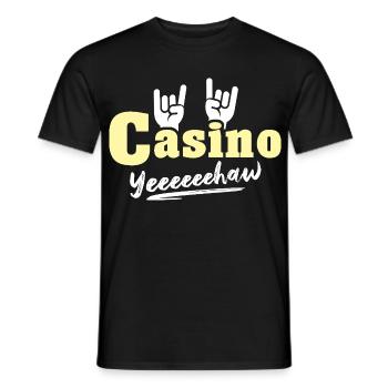Casino Glücksspieler - Männer T-Shirt - Schwarz - Vorne - AI Model Male 178 light (178cm)