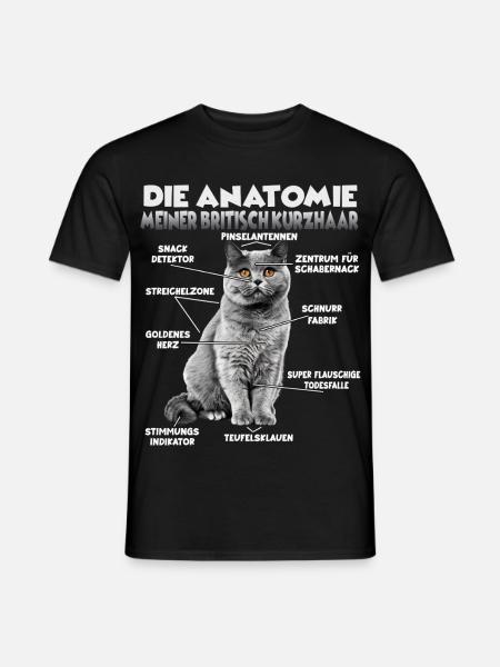 Britisch Kurzhaar Geschenk für Katzenliebhaber - Männer T-Shirt - Schwarz