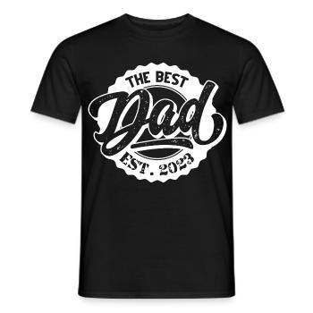 Le meilleur papa EST 2023 - T-shirt homme - noir - Devant - AI Model Male 178 light (178cm)