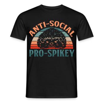 Igel Tag Hedgehog Day - Männer T-Shirt - Schwarz - Vorne - AI Model Male 178 light (178cm)