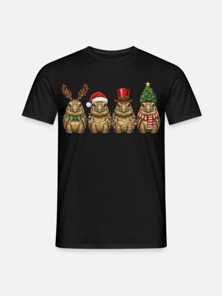 Greek Tortoise Christmas Light - Men's T-Shirt - black