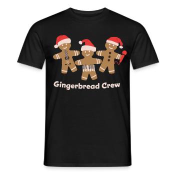 Musique du Gingerbread Crew - T-shirt homme - noir - Devant - AI Model Male 178 light (178cm)