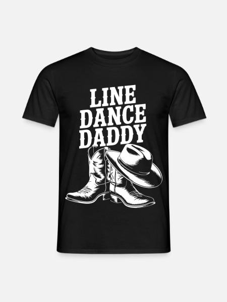 Line Dance Daddy Boots - Men's T-Shirt - black