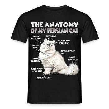 Dictons de chats Amateur de chats Cadeau Fan de chat - T-shirt homme - noir - Devant - AI Model Male 178 light (178cm)