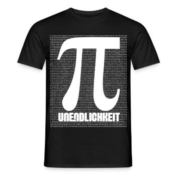 Motif de symboles Pi Nerd - T-shirt homme - noir - Devant - AI Model Male 178 light (178cm)