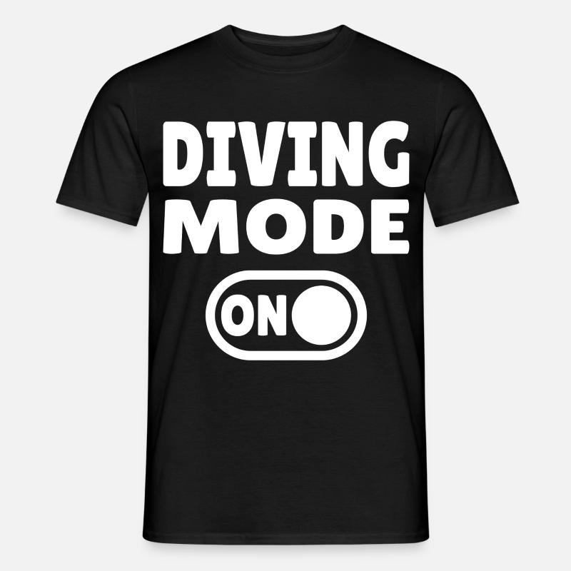 Diving Mode On – Tauchen - Männer T-Shirt - Schwarz