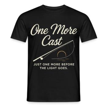 Ein Letzter Wurf Vor Sonnenuntergang - Männer T-Shirt - Schwarz - Vorne - AI Model Male 178 light (178cm)
