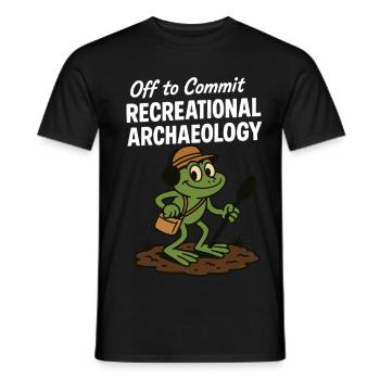 Freizeitarchäologie Metallsuche-Abenteuer - Männer T-Shirt - Schwarz - Vorne - AI Model Male 178 light (178cm)