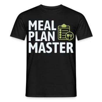 Diététicien agréé expert en alimentation consciente - T-shirt homme - noir - Devant - AI Model Male 178 light (178cm)
