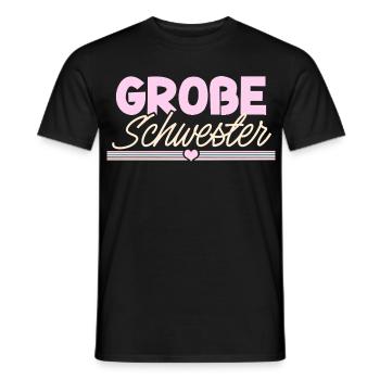 older sister - Men's T-Shirt - black - Front - AI Model Male 178 light (178cm)