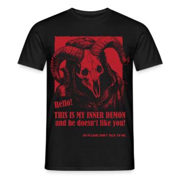 My Inner Demon - Men's T-Shirt - black - Front - AI Model Male 178 light (178cm)