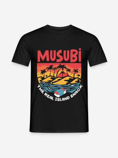 Musubi The Real Island Snack - Männer T-Shirt - Schwarz