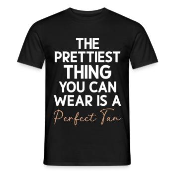  Spray Tan Tech Oil Machine Kit Spray Tanning - Men's T-Shirt - black - Front - AI Model Male 178 light (178cm)