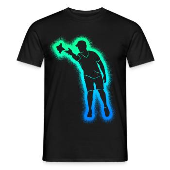 Cornholespieler Kinder Jungen Herren Cornhole - Männer T-Shirt - Schwarz - Vorne - AI Model Male 178 light (178cm)
