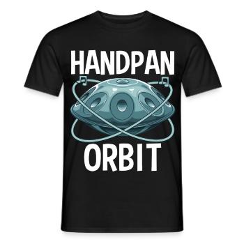 Orbite Handpan - T-shirt homme - noir - Devant - AI Model Male 178 light (178cm)